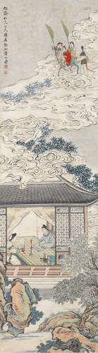 1855～1919 黄山寿  状元及第  立轴  设色纸本