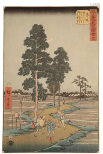 UTAGAWA HIROSHIGE (1797-1858) Akasaka, from the series of Th...