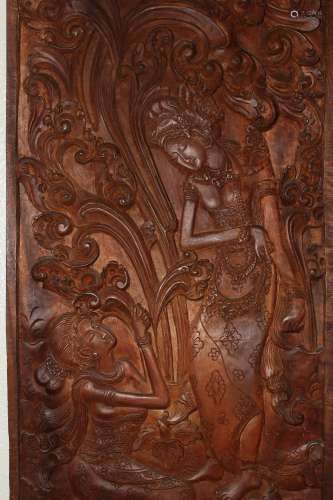 Thai Styled Wooden Carved Ornament
