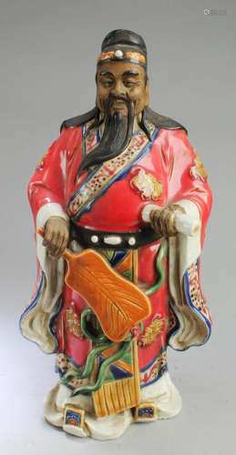 Chinese Porcelain Immortal Statue