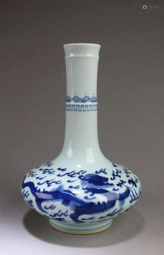 Chinese Blue & White Porcelain Vase