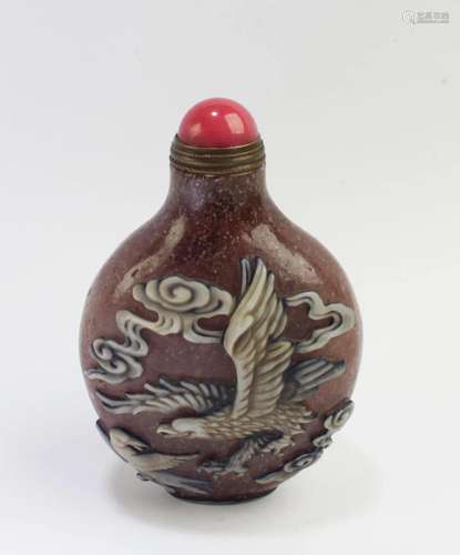 Chinese Peking Glass Snuff Bottle