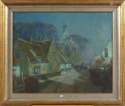 VIERIN Emmanuel (1869 - 1954) - Huile sur toile "Helder...