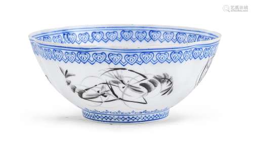 A CHINESE PORCELAIN BOWL, 20TH CENTURY.