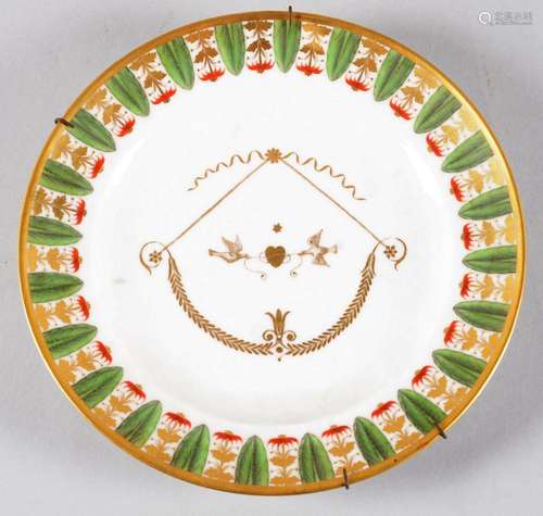 PARIS.Assiette en porcelaine