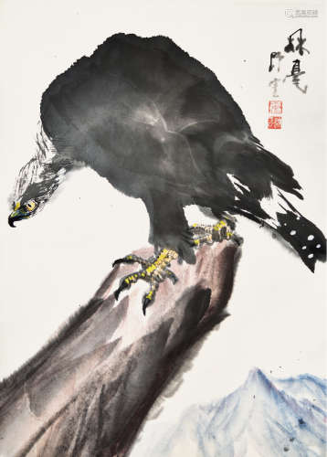 师云（b.1936 ） 秋毫 设色纸本 立轴