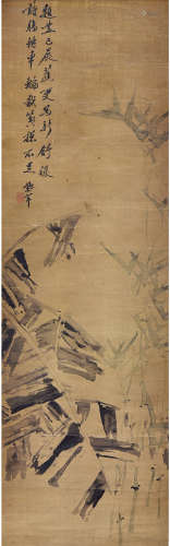 刘锡龄（1848—1923）花鸟 水墨绢本 立轴