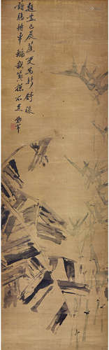 刘锡龄（1848—1923）花鸟 水墨绢本 立轴