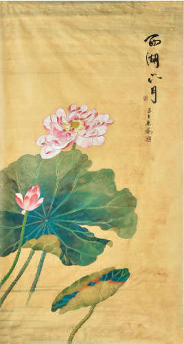 郭东海（b.1978）西湖六月 设色绢本 软片