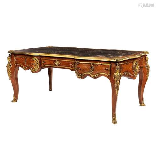 Qualitätvolles Napoleon III-Bureau plat