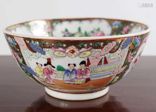 CHINESE POLYCHROME BOWL