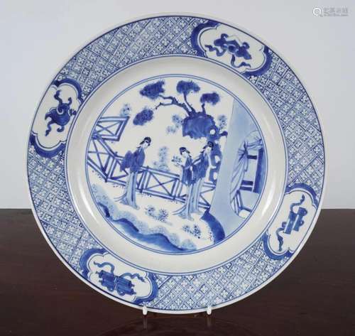 LARGE 18TH-CENTURY CHINESE KANGXI PLATE