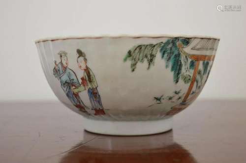 19TH-CENTURY CHINESE FAMILLE ROSE BOWL