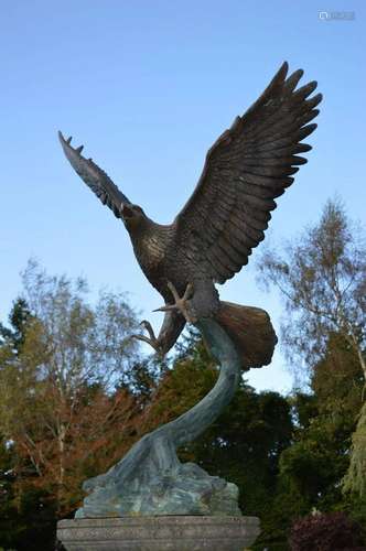 LARGE BRONZE GARDEN SCULPTURE