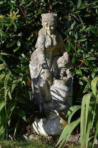 MOULDED STONE GARDEN SCULPTURE