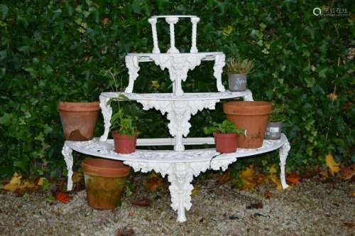 COALBROOKDALE CAST IRON FOUR TIER PLANT STAND