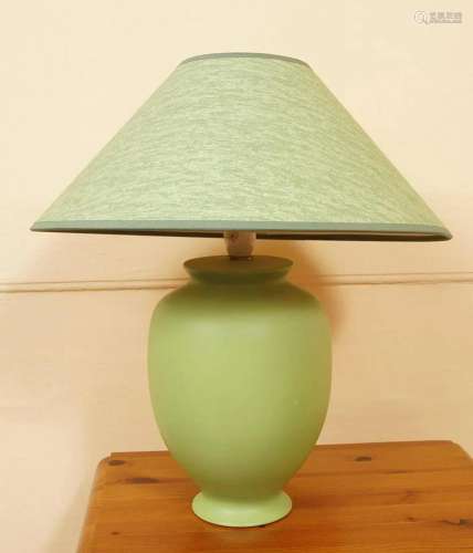 PAIR OF ART POTTERY TABLE LAMPS