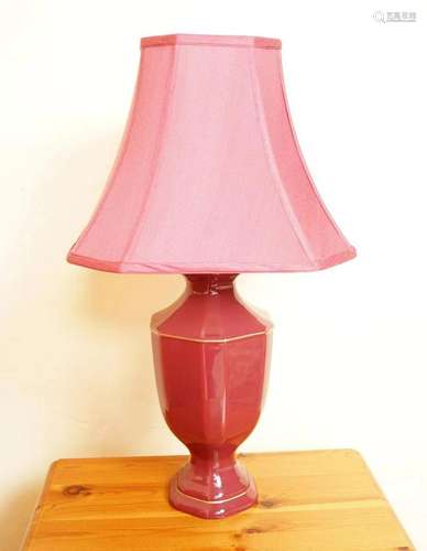 PAIR OF CERAMIC TABLE LAMPS