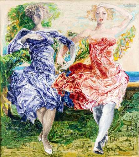 ENNIO CALABRIA (TRIPOLI, 1937): TWO WOMEN, 1985