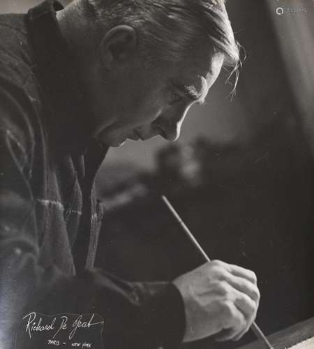 Richard DE GRAB - Portrait de Gustave Singier - Tirage argen...