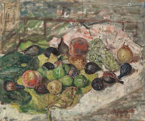 Oscar Saccorotti (1898-1986) - Nature morte aux fruits, huil...