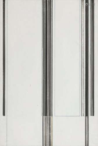 Luc Peire (1916-1994) - Graphie 1180, peinture sur formica, ...