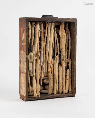 Yolande Fièvre (1907-1983) - La campagne, assemblage de bois...