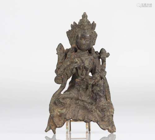 China bronze deity from the Ming period