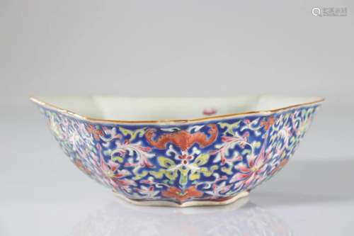 China porcelain cup with floral decoration