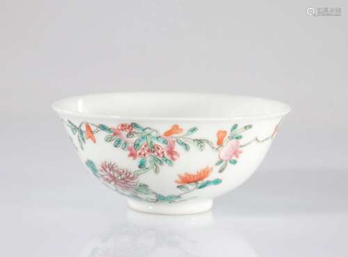 China good porcelain famille rose floral decoration