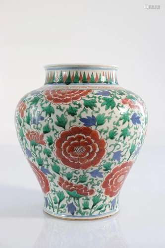 China vase 17th floral decoration