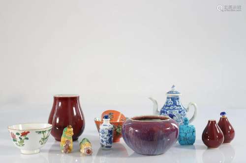 China set of various porcelains