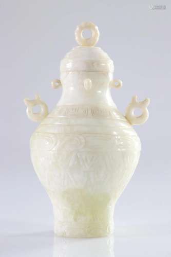 China vase covered in hard stone