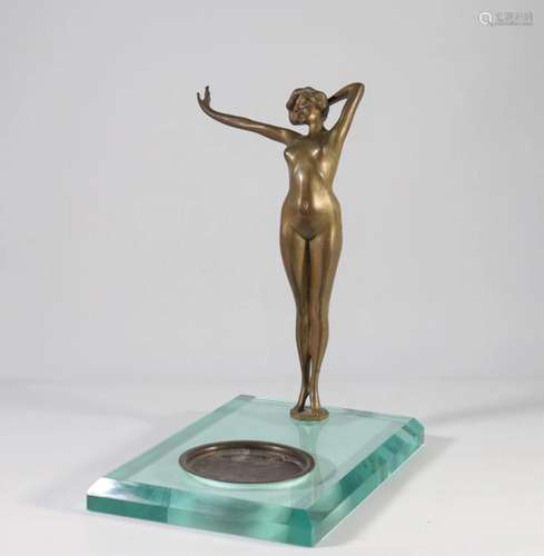 Art Nouveau bronze sculpture "the awakening