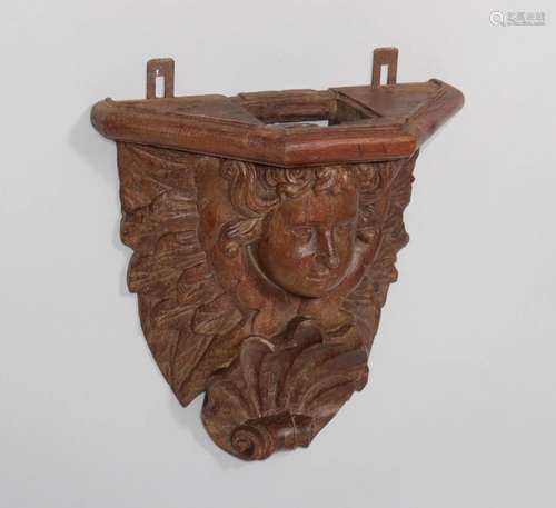 18th century carved wood wall decoration