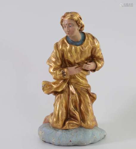 18th century polychrome angel