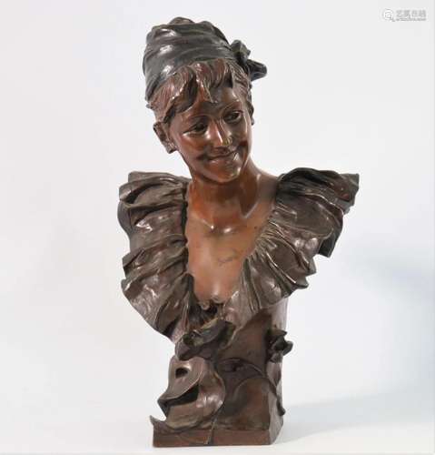 Bronze signed van der Straeten - 19th