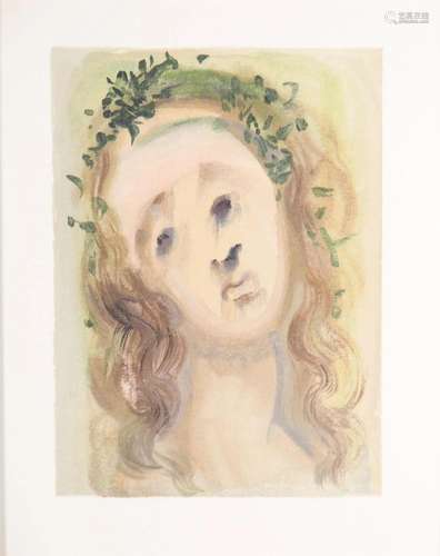 Salvador Dali. "The face of Virgil". The Divine Co...