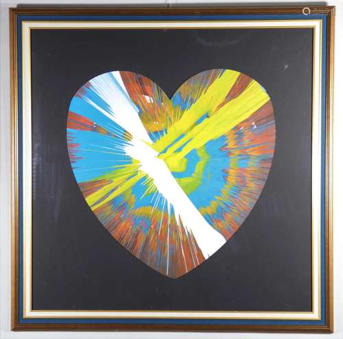 Damien Hirst. 2009. Heart. Spin Painting, acrylic on