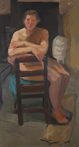 Marie Therese Kolbach-1918-2009 Luxembourg oil on