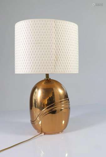 Esa FEDRIGOLLI (1950) Bronze lamp base with golden