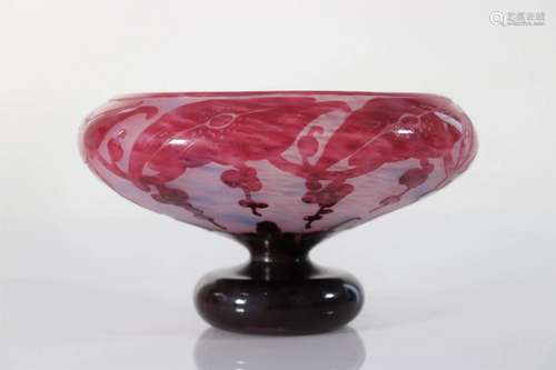 French Glass Art Deco Cup