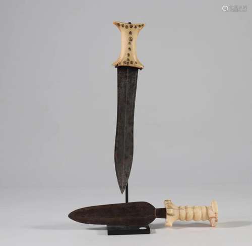 Mangbetu and Zande knives early 20th century