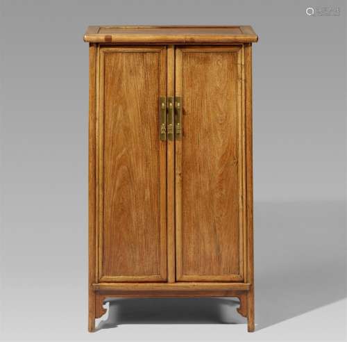 A huanghuali wood sloping-style round-corner cabinet (mianti...