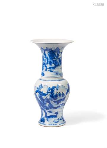 A blue and white yenyen vase, fengweizun. Kangxi period (166...