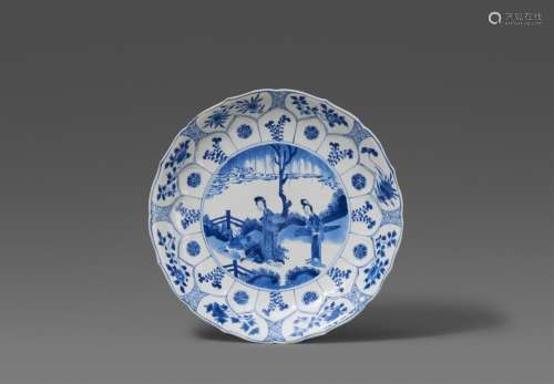 Two blue and white dishes. Kangxi period (1662–1722)
