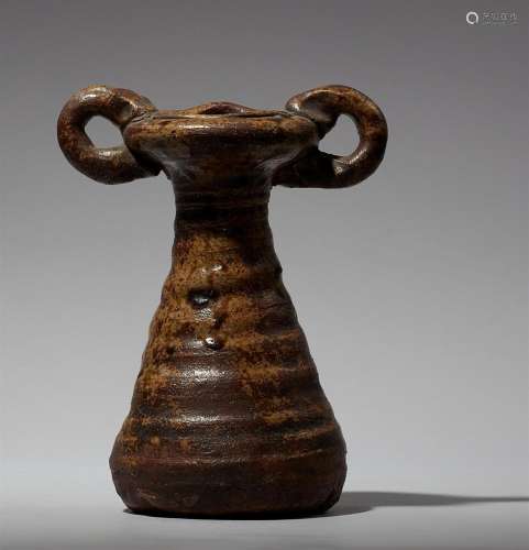 An unusual Iga vase. Edo period