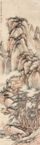 张晋（1907～1987） 林泉高致 立轴