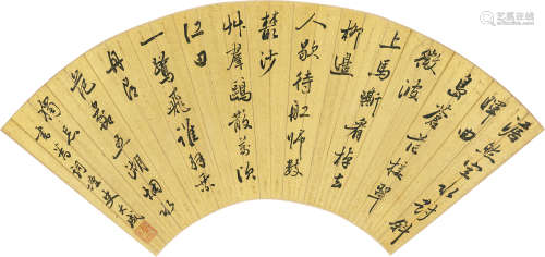 史大成（1621～1682） 温庭筠诗 镜心 水墨纸本