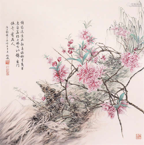 姚媛（b.1971） 春风十里 镜心 设色纸本